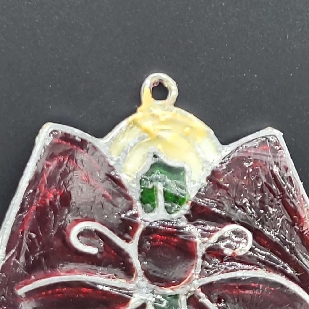 Vintage Kurt S Adler 12" Santa and Mrs Claus Stained Glass Window Hanging 1979‎ - Picture 8 of 11
